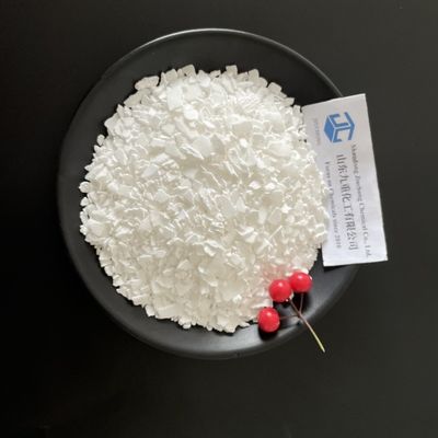 25 کیلوگرم / 1000 کیلوگرم کلسیم کلرید شیمیایی 74% Min CaCl2 دی هیدرات سفید فلیک